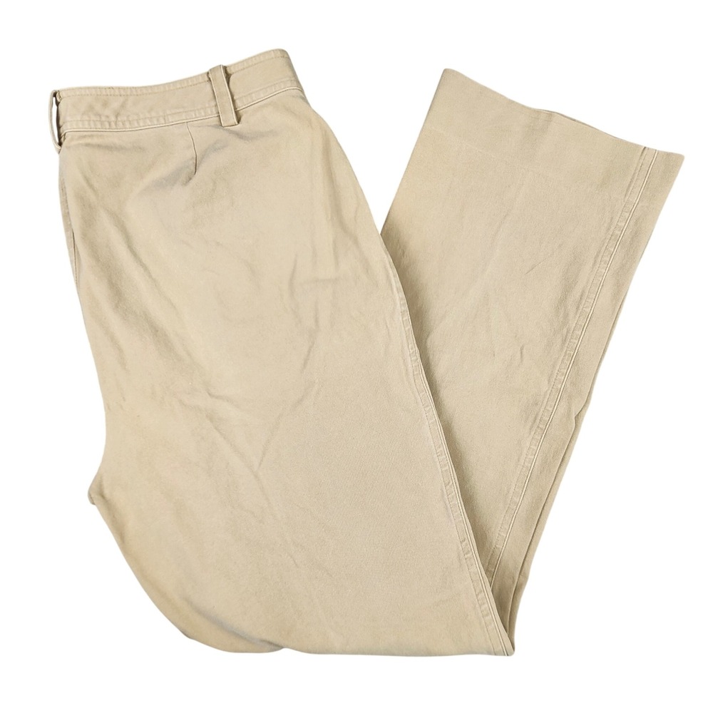 Lauren Ralph Lauren Chino Pants Women‎ 14 Tan Beige Stretch Straight Leg